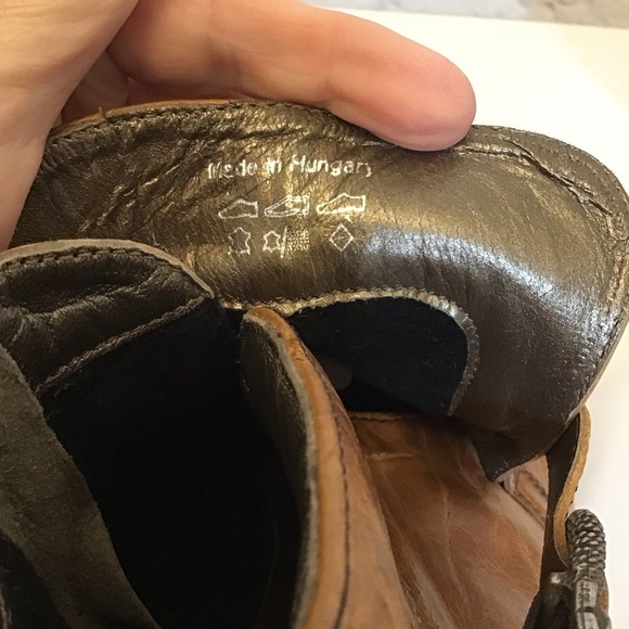 Josef Seibel 10-10.5 (41) Leather Ankle Boots Women’s Camel Color Chunky Heels - Picture 8 of 15